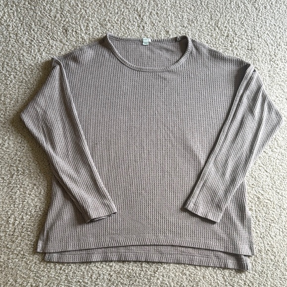 aerie Tops - Aerie waffle  Taupe Long Sleeve Top size s